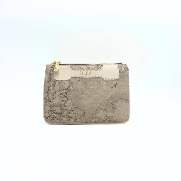 Alviero Martini 1A Classe Pochette Pochette Donna con profili geo Ghiaccio - Francavilla Moda